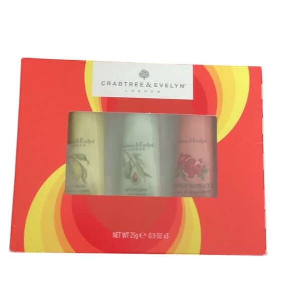 Crabtree & Evelyn Hand Therapy Gift Set With Avocado Citron & Pomegranate Creams - Picture 4 of 7